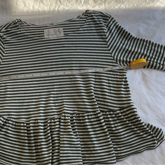 Free People Striped Shirt Small - Picture 2 of 12